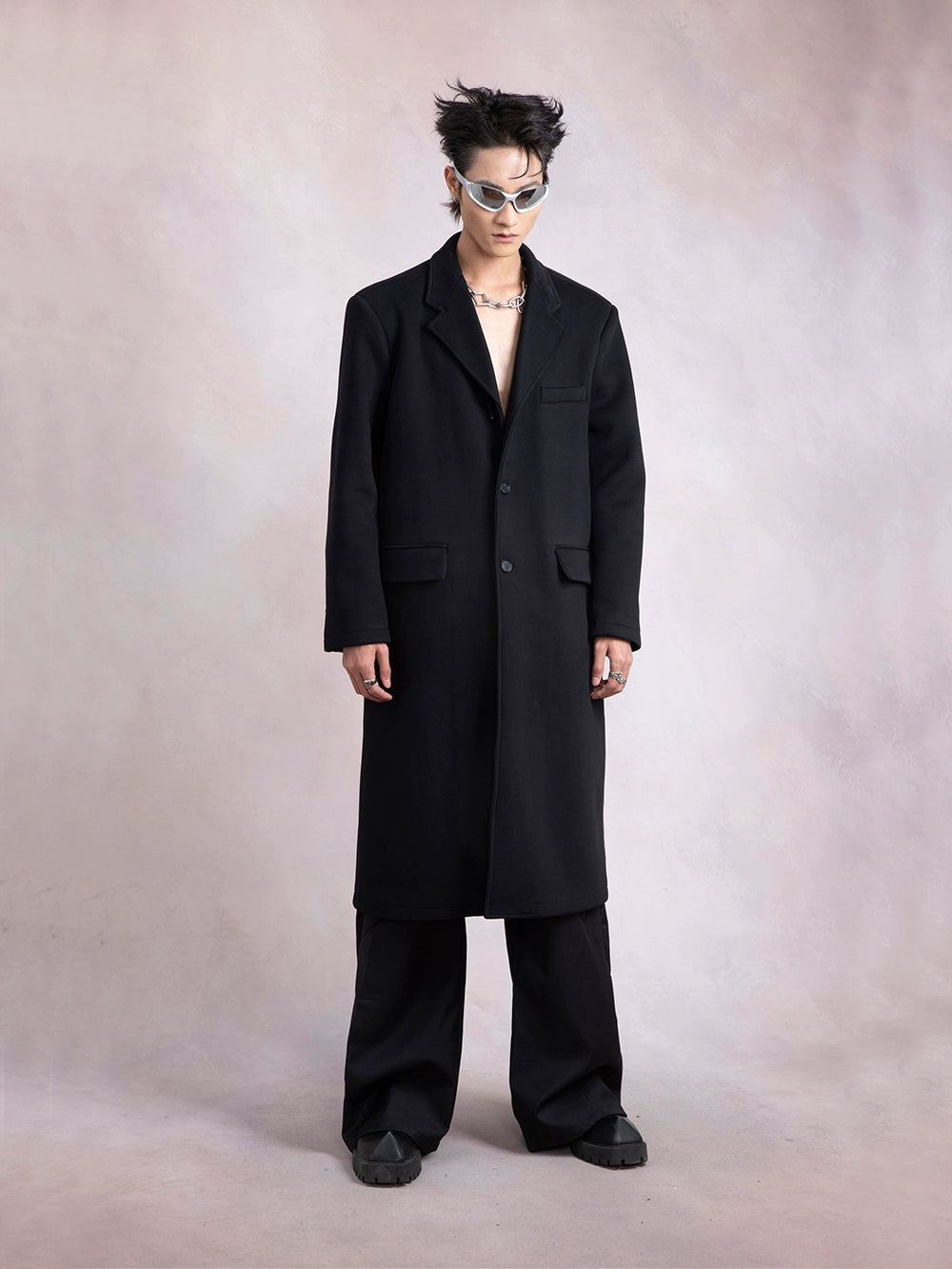 Oversize Middle Length Coat WN9287