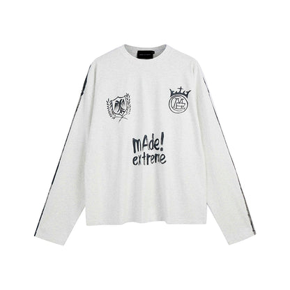 Street Graffiti Print Long Sleeve T-Shirt WN8323