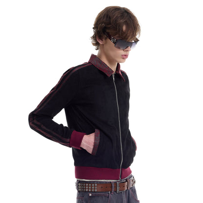 Side Stripe Back Logo Print Jacket WN27239