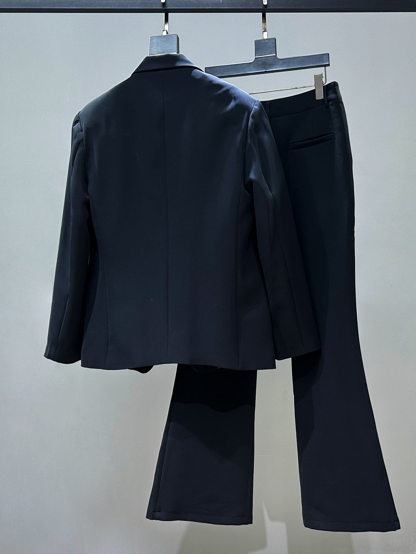 Embroidery Tailored Jacket & Flare Trousers Setup WN23943