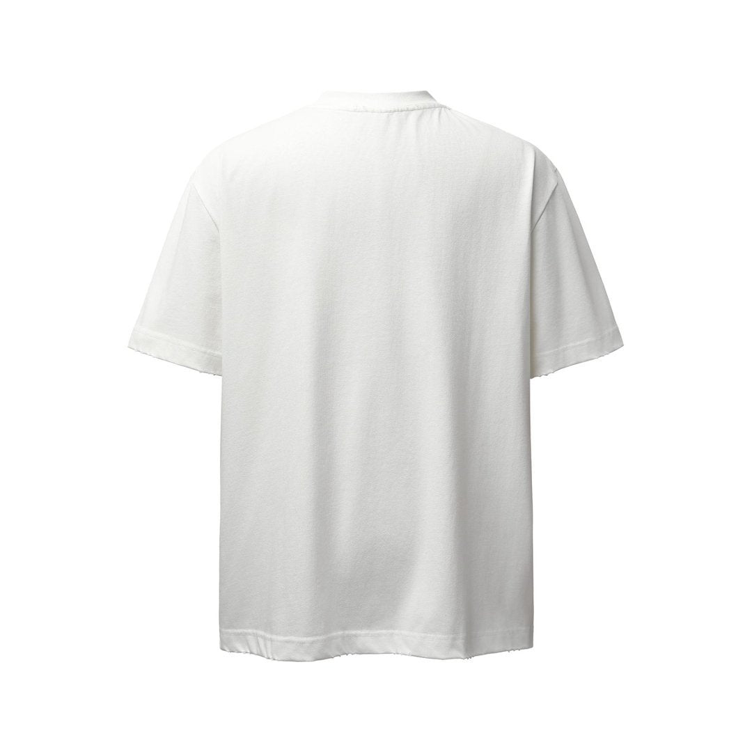 Heavyweight Washed Damage Short Sleeve T-Shirt WN25987