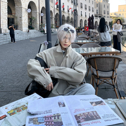 Heavyweight Stand-Neck Zipper Jacket WN19938