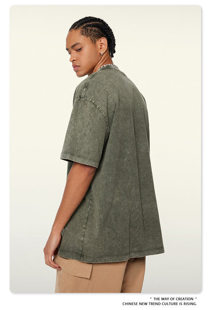 Washed Heavyweight Oversize Short Sleeve T-Shirt WN6078