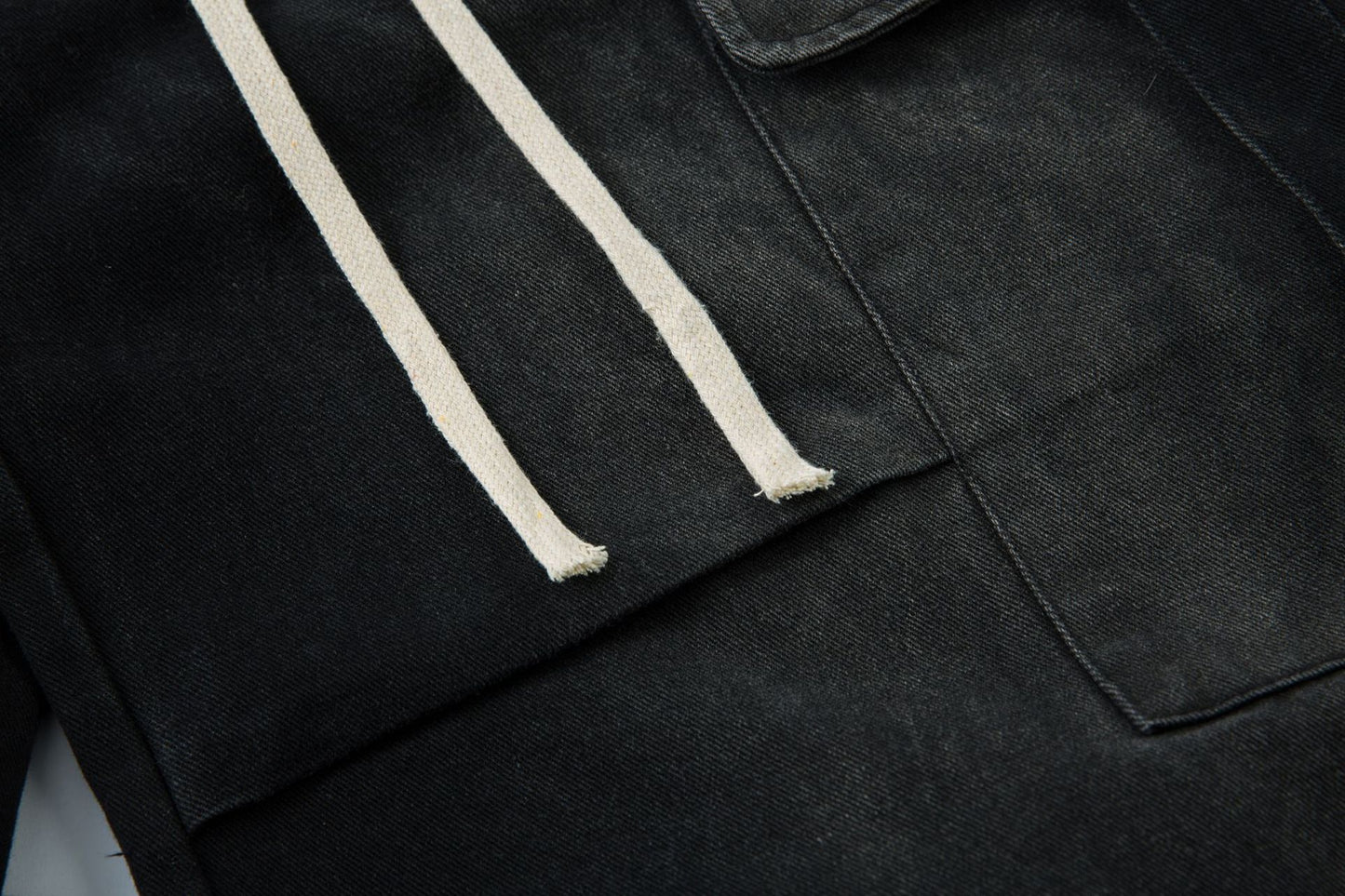 Washed Wide-Leg Cargo Denim Jeans WN12729