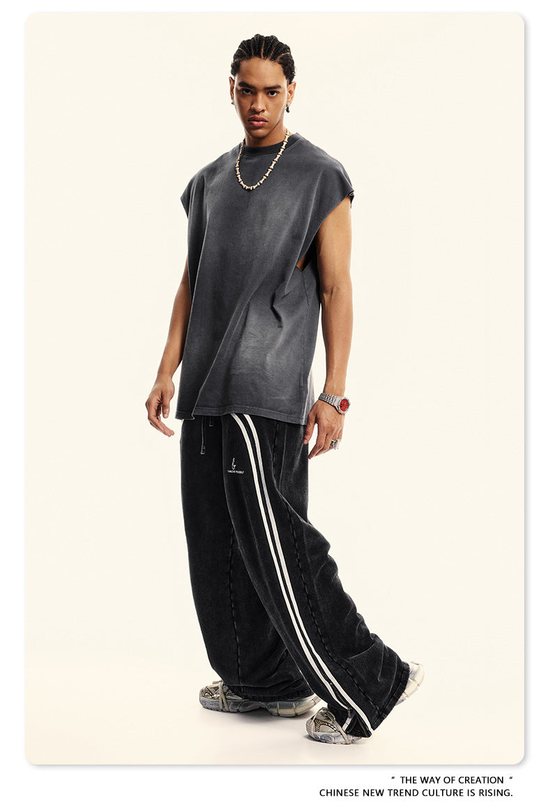 Washed Wide-leg Sweatpants WN6413
