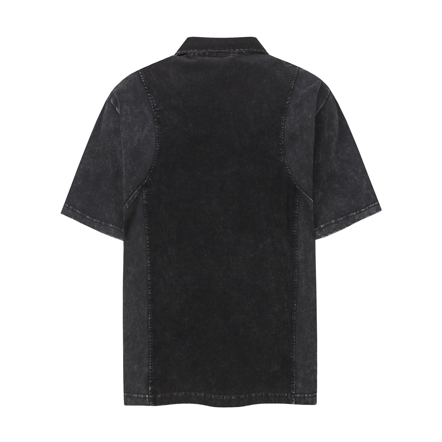 Washed Panel Short Sleeve Polo Shirt WN26783