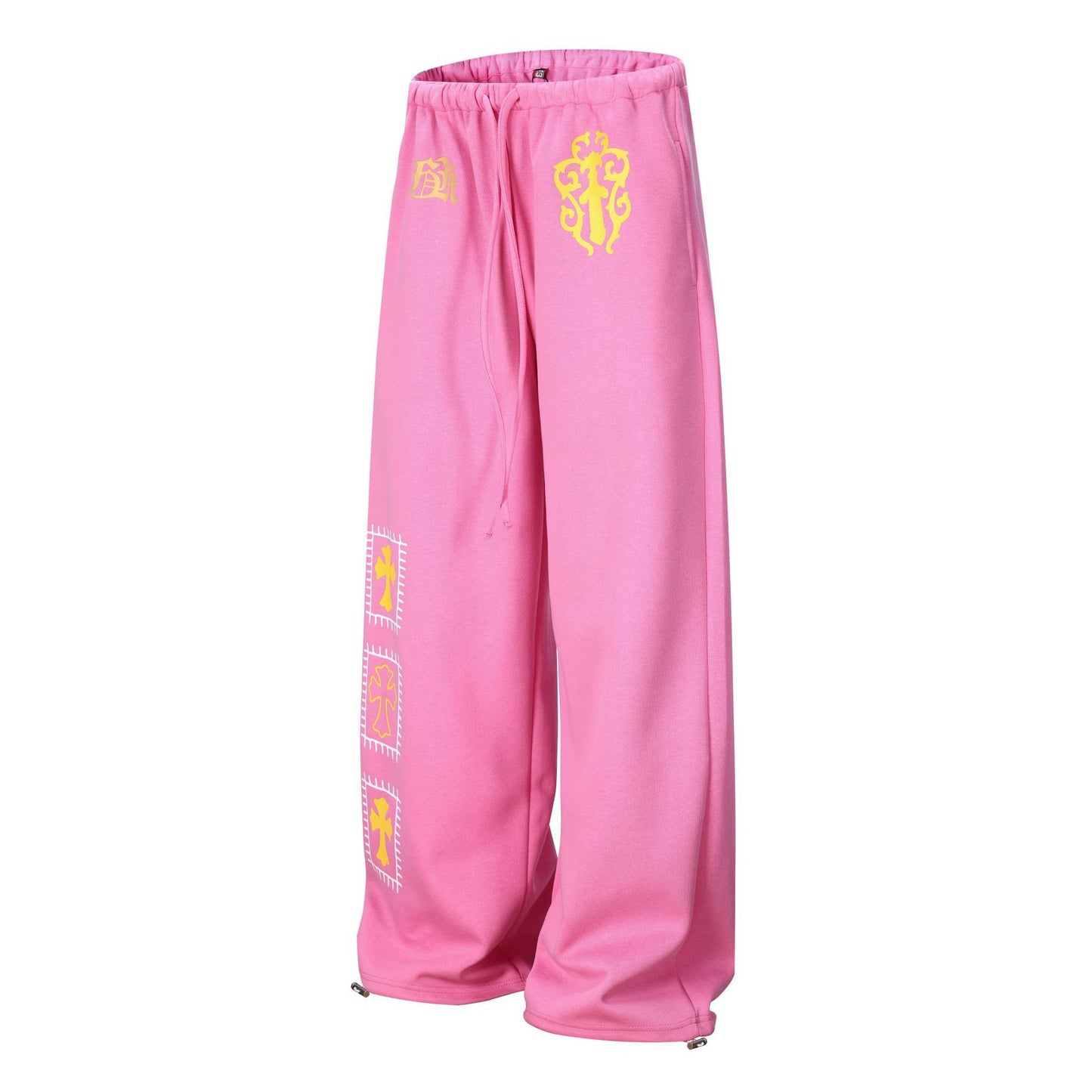 Graphic Print Wide Leg Sweatpants WN25937