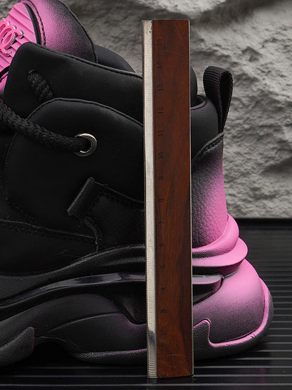 Gradient Sole Height-Increasing Dad Sneakers WN24767