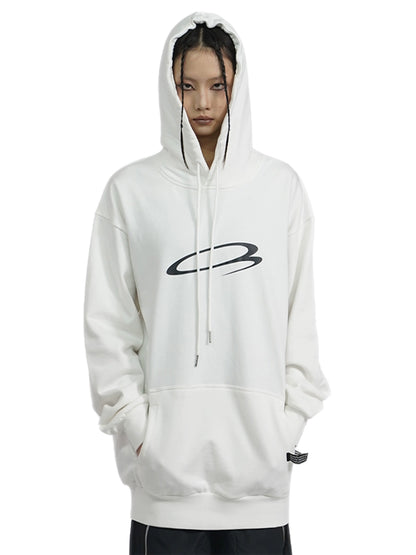 Graphic Letter Print Oversize Hoodie WN18920