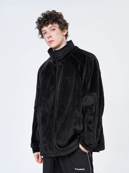 Velvet Oversize High-neck Jacket WN9846