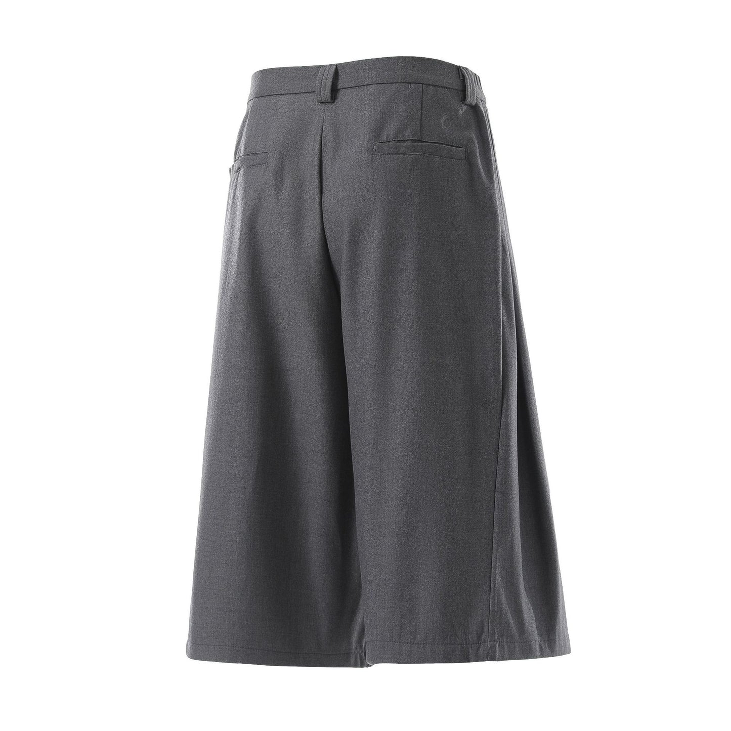 Drape Pleats Cropped Half Pants WN25777