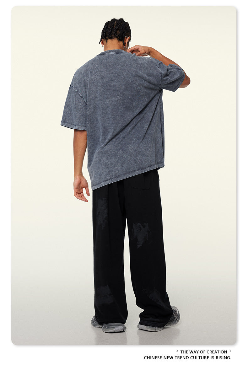 Washed Heavyweight Oversize Short Sleeve T-Shirt WN6078