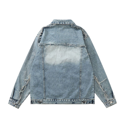 Oversize Damage Denim Jacket WN11024