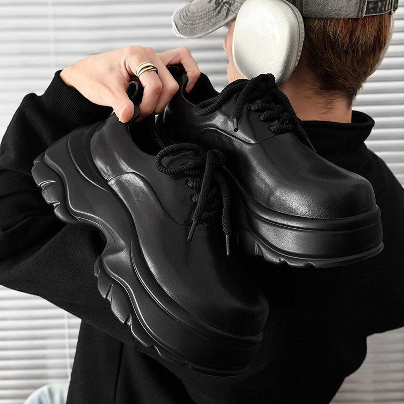 Platform Thick Sole Lace-Up Sneakers WN24513
