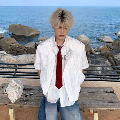 Sun Protection Zipper Short Sleeve Jacket WN19931