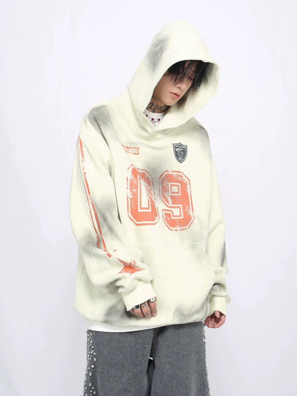 Oversize Sporty Pullover Hoodie WN8735