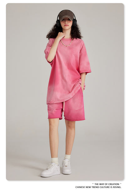 Washed Oversize Short-sleeve T-shirt WN6443