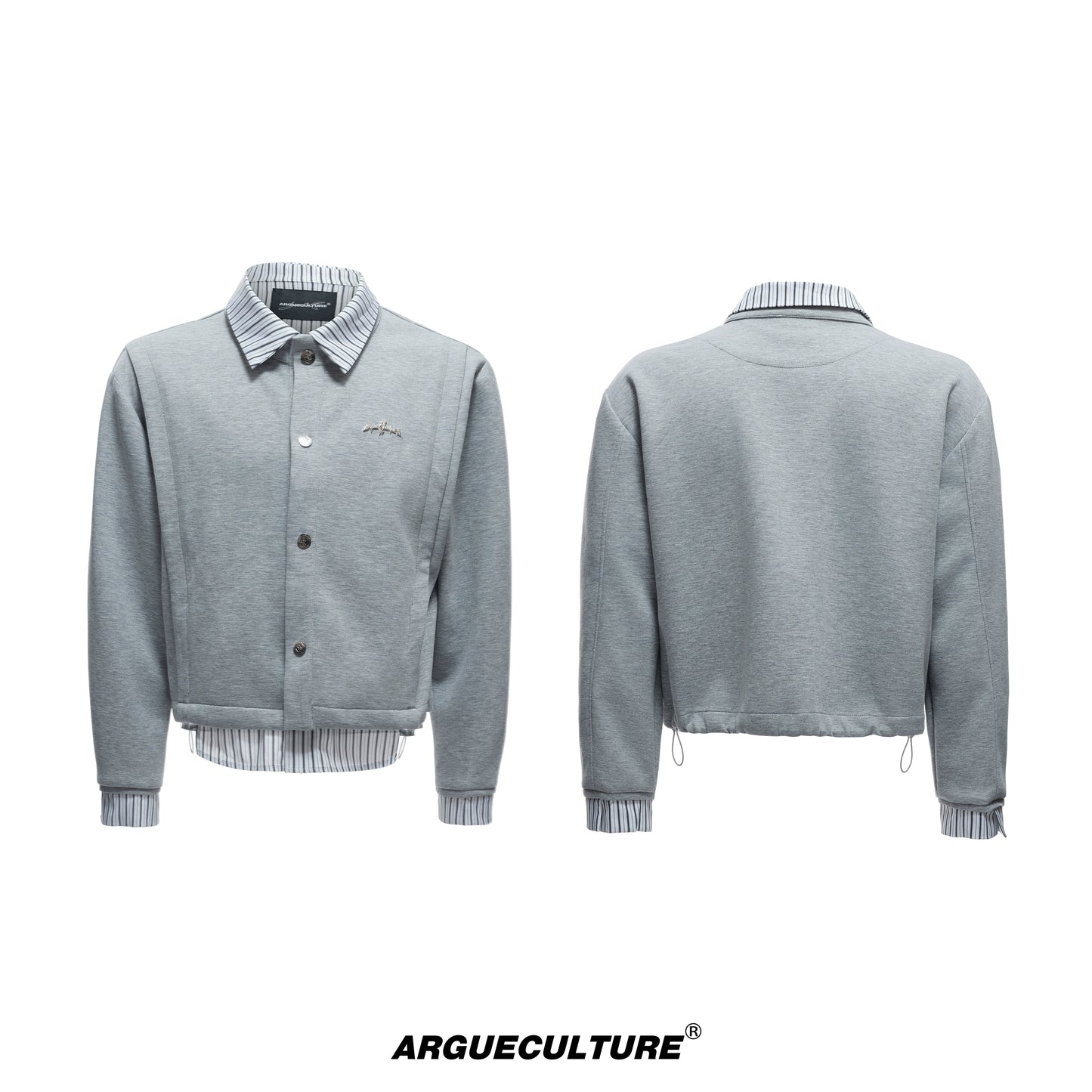 Stripe Fake Layered Jacket & Pants WN20533