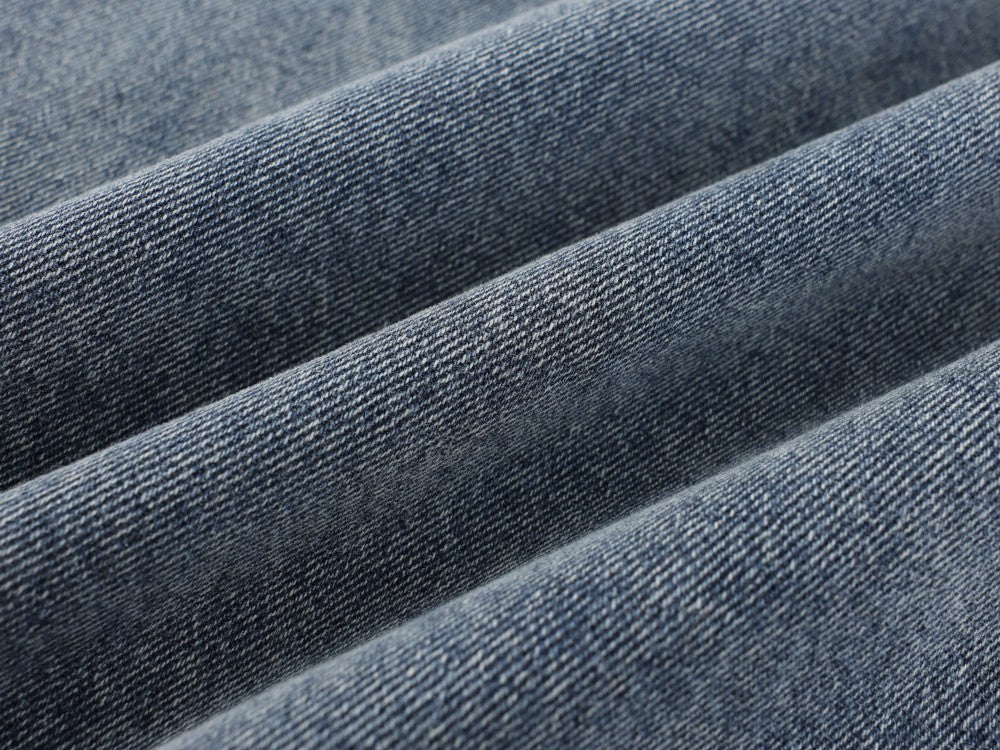 Crackle Washed Wide Leg Denim Jeans WN27840