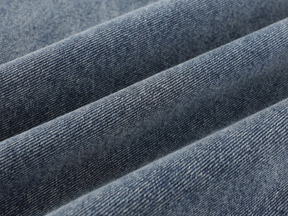 Crackle Washed Wide Leg Denim Jeans WN27840