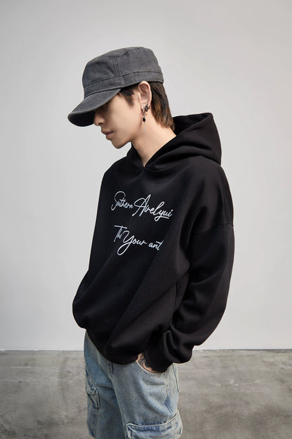 Letter Print Oversize Hoodie WN21189