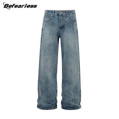 Washed Heavyweight Flare Denim Jeans WN26369
