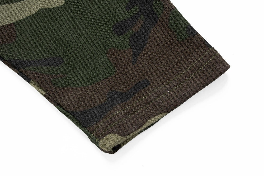Camouflage Letter Graphic Long Sleeve T-Shirt WN27960