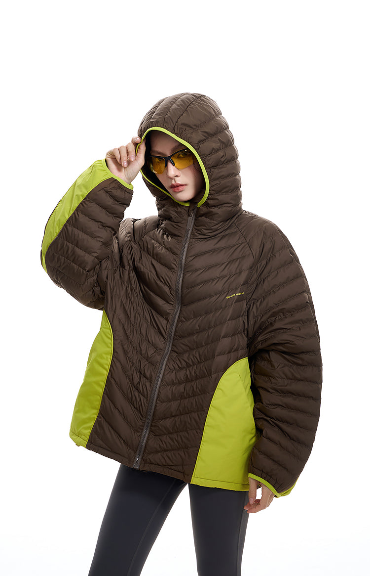 Hooded White Duck Down Jacket WN9765