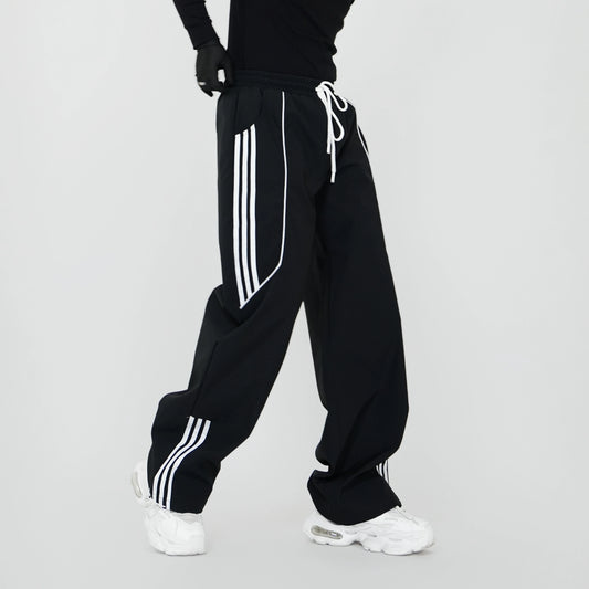 Three Stripe Design Drawstring Sporty Pants WN17426