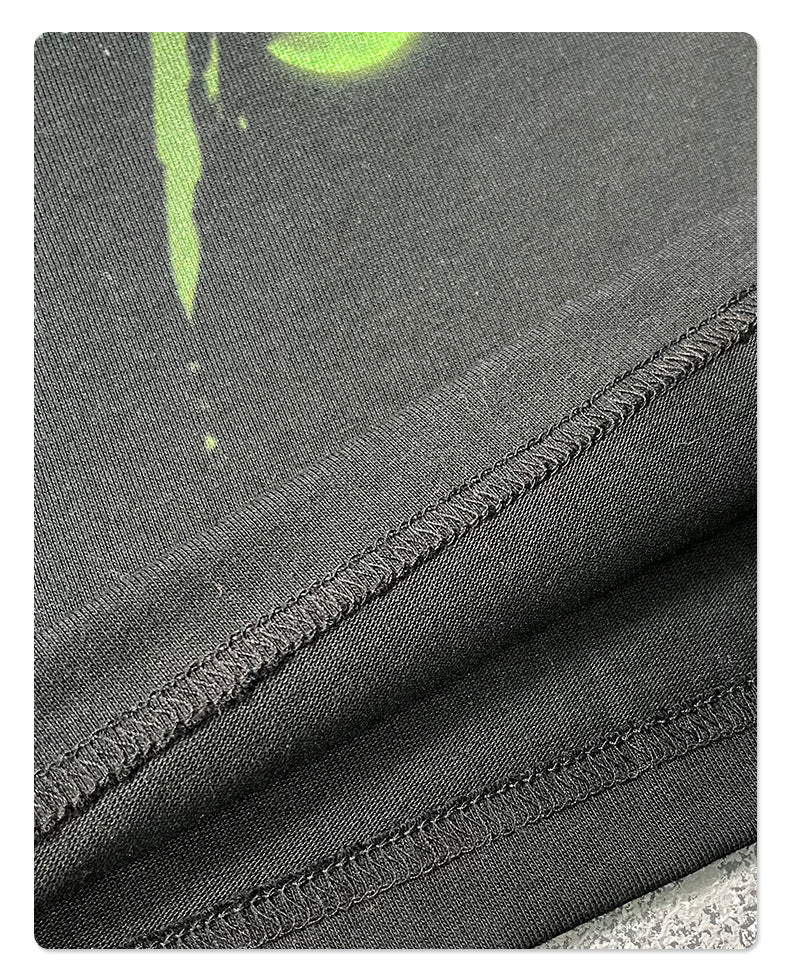 Seamless Graphic Print Oversize Short Sleeve T-Shirt WN16263