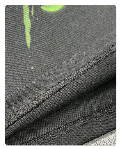 Seamless Graphic Print Oversize Short Sleeve T-Shirt WN16263