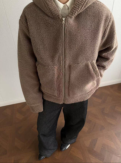 Hooded Boa Puffer Jacket WN21926