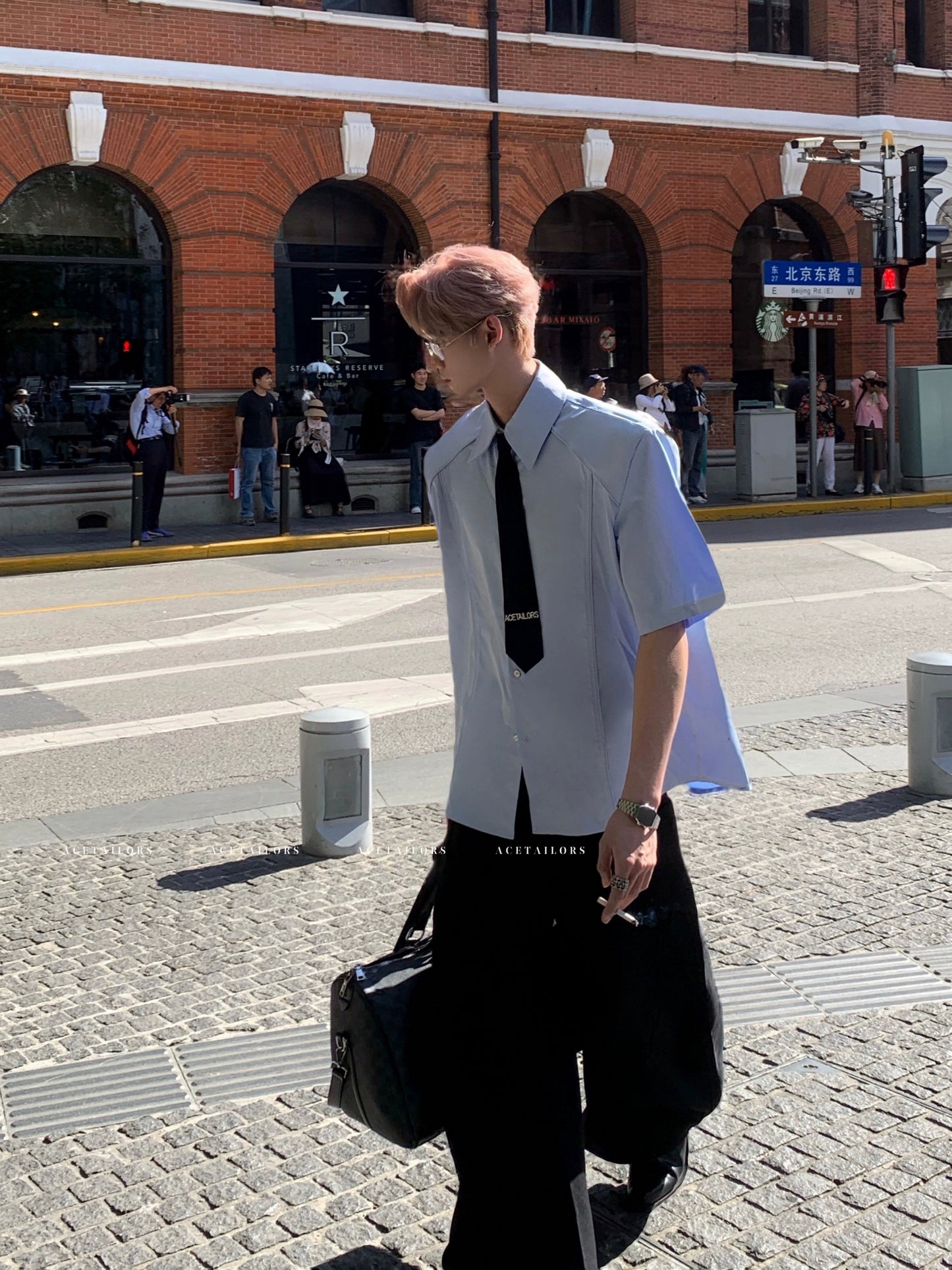 Structured Shoulder Short Sleeve Shirt WN20077