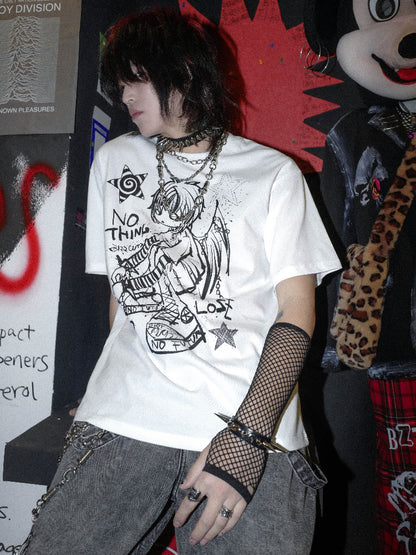 Oversize Drop Shoulder Short Sleeve T-Shirt WN15907