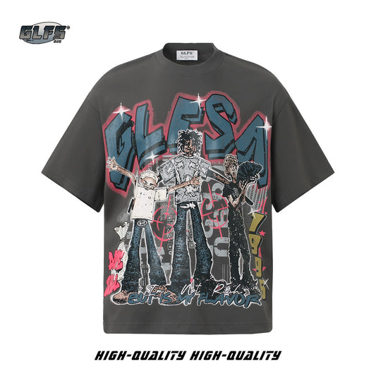 Graffiti Art Design Short Sleeve T-Shirt WN26444