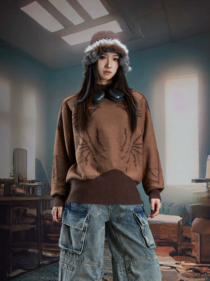 Mid-Collar Elastic Wrinkle-Resistant Knit Sweater WN21372