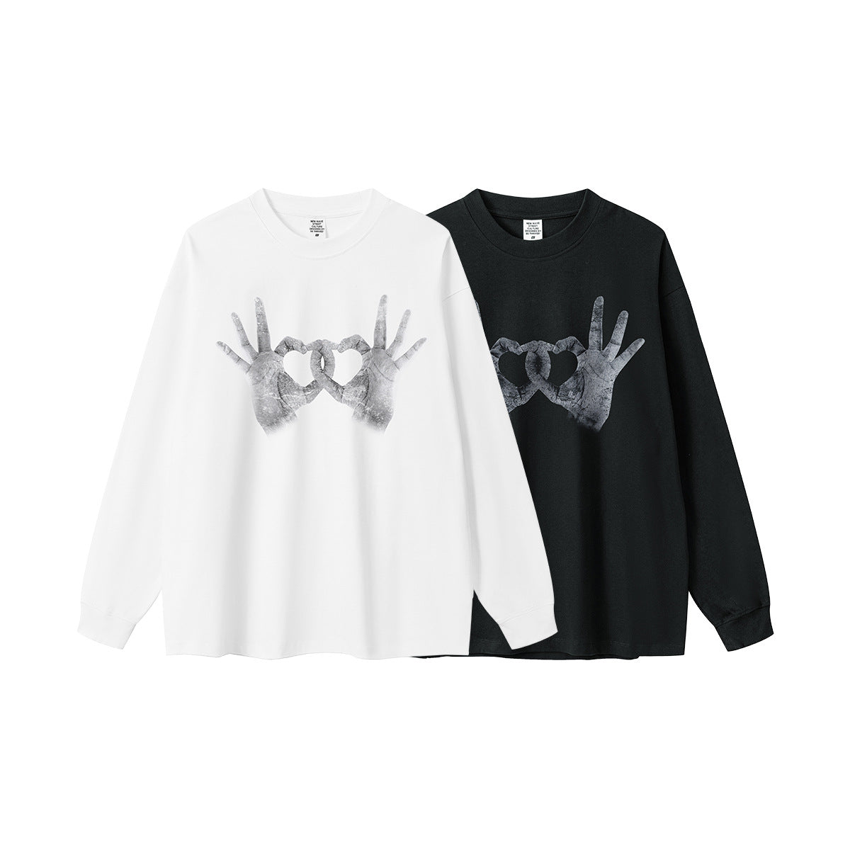 Gesture Print Long Sleeve T-Shirt WN7896