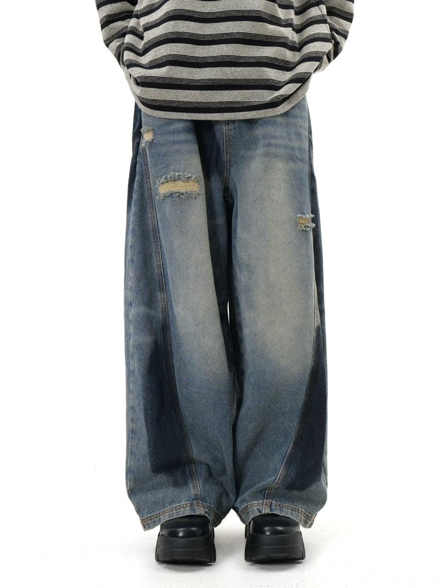 Round Toe Chunky Sole Tank Leather Martin Boots WN20788