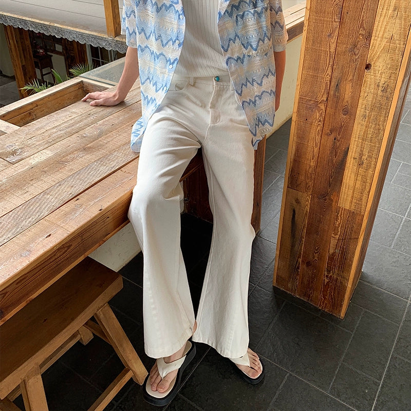 Cotton Flare Denim Jeans WN20413