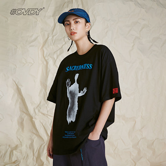 Ghost Graphic Oversize Short Sleeve T-Shirt WN12632