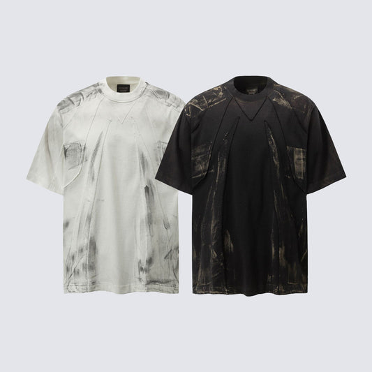 Washed Pocket Detail Short Sleeve T-Shirt WN27791