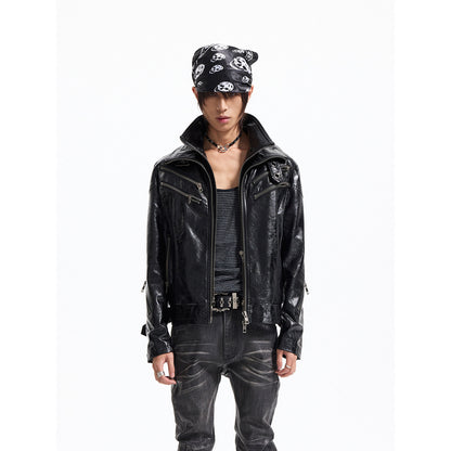 Detachable Fur Collar YKK Zipper Fitted Jacket WN27337