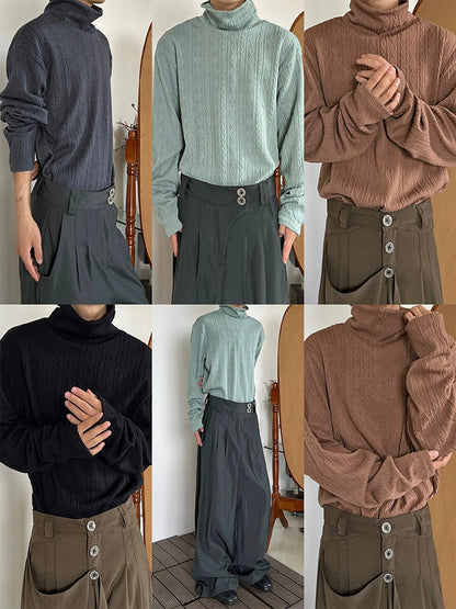 High-Neck Knit Sweater WN19963