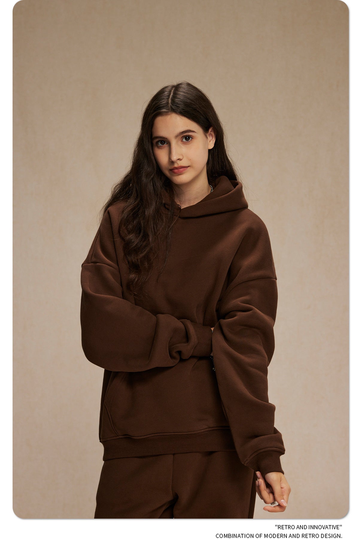 Oversize Plain Hoodie WN9968