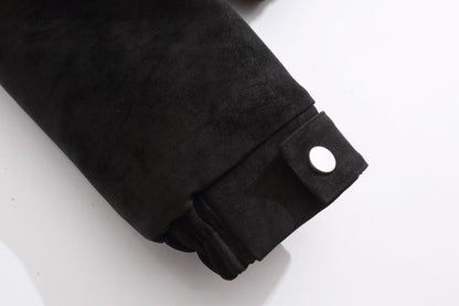 Fake Fur Trim Suede Quilting Jacket WN27914