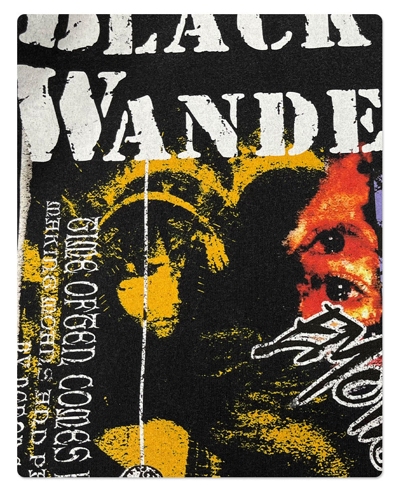 Washed Graphic Print Oversize Short Sleeve T-Shirt WN16254