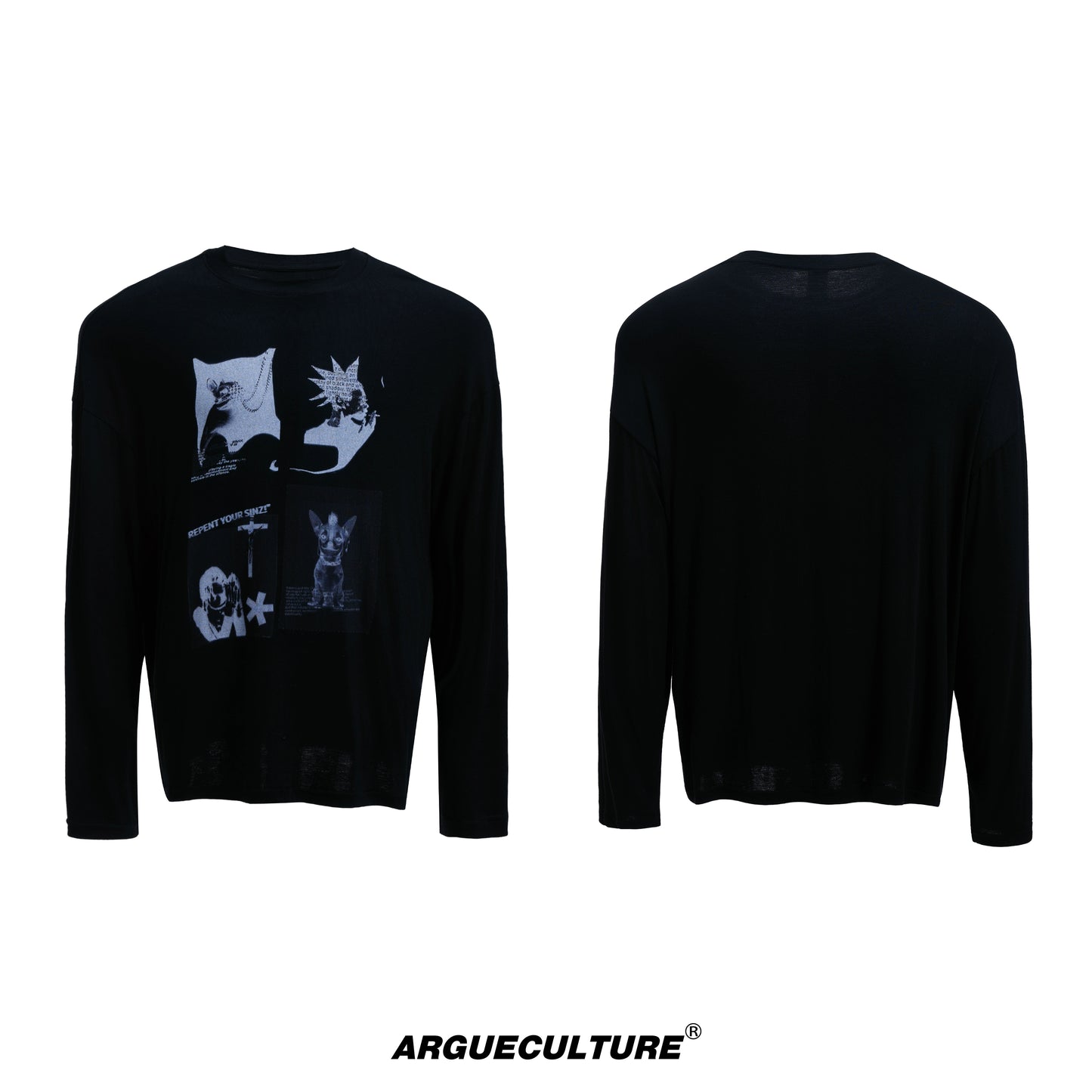 Art Print Stretch Long Sleeve T-Shirt WN20512