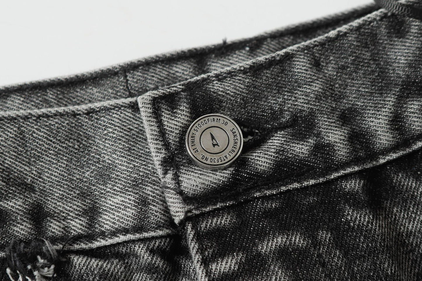 Raw Hem Wash Flare Denim Jeans WN16192