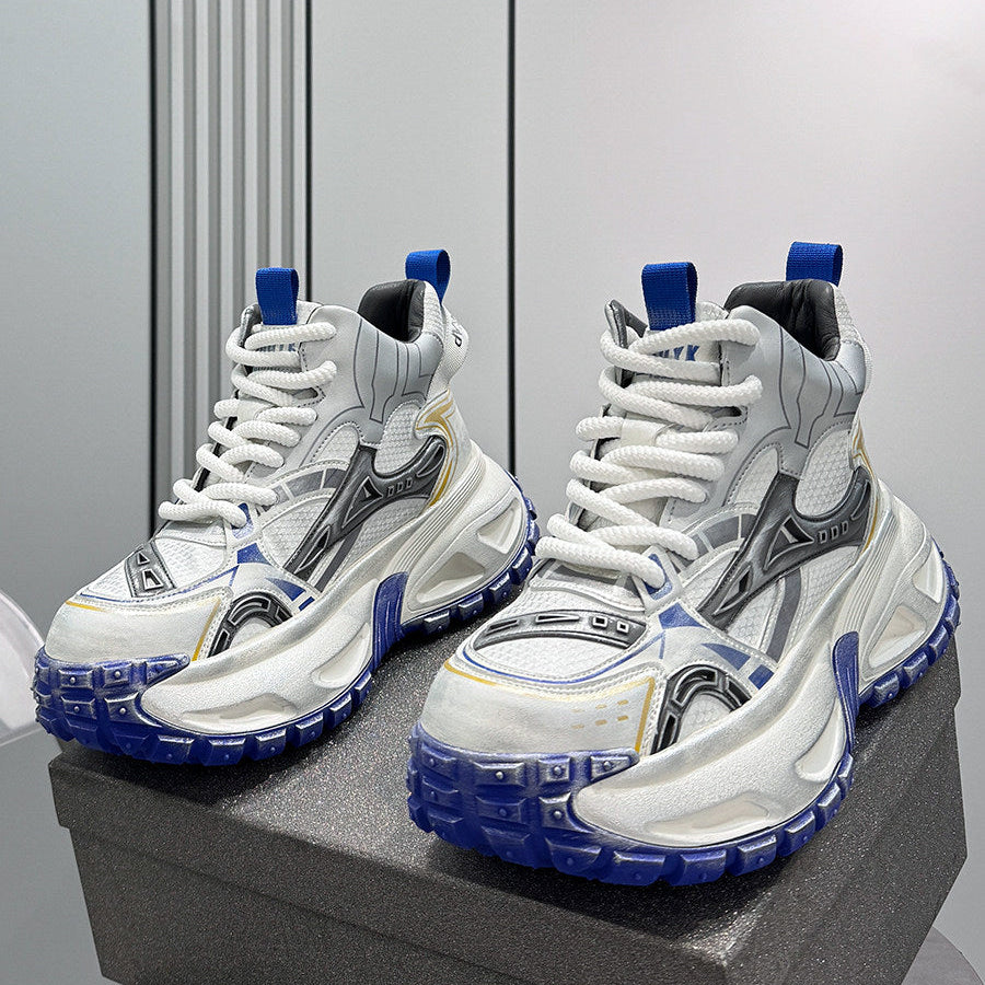 Chunky Platform Mesh High-Top Sneaker Boots WN24841