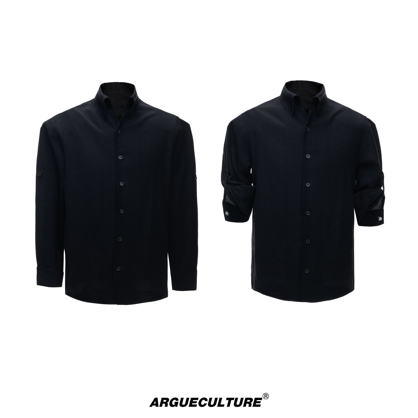 Textured Linen Breathable Oversize Long Sleeve Shirt WN27016